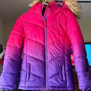 SO Kids Puffer Jacket - Pink and Purple